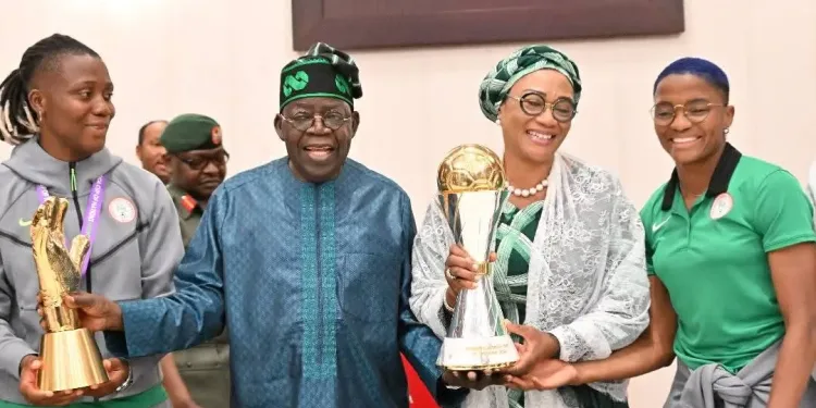 TINUBU CONFERS NATIONAL HONOUR ON WAFCON-WINNING SUPER FALCONS, CASH REWARDS, HOUSING