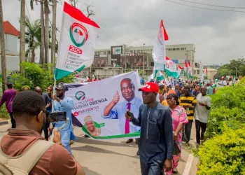 FORMER PRESIDENTIAL CANDIDATE, GBENGA HASHIM SUPPORTERS TAKE OVER PDP NEC ARENA, CANVASSING SUPPORT FOR HIS PRESIDENTIAL BID
