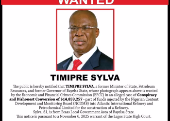 EFCC Declares Timipre Sylva Wanted
