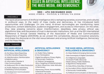 MEDIA EXPERTS, COMMUNICATION RESEARCHERS FOR AMCRON INTERNATIONAL CONFERENCE